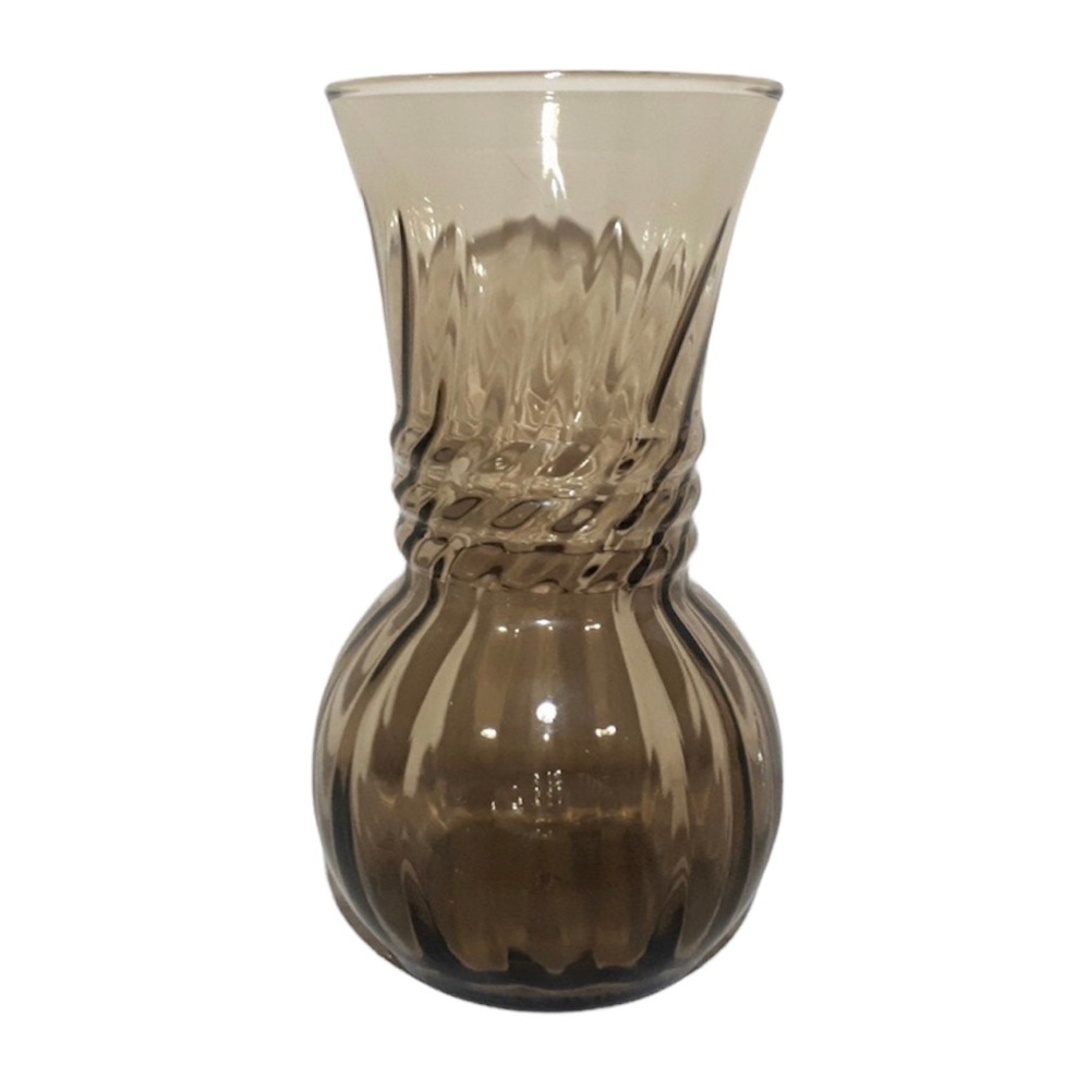 Anchor hocking Smokey small vase